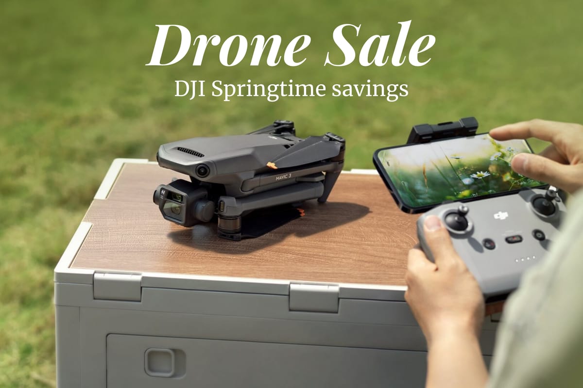 DJI is offering some great deals on their drones this spring!