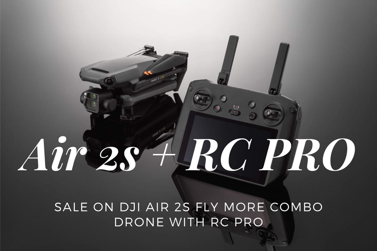 Sale on DJI Air 2S Fly More Combo Drone with RC Pro